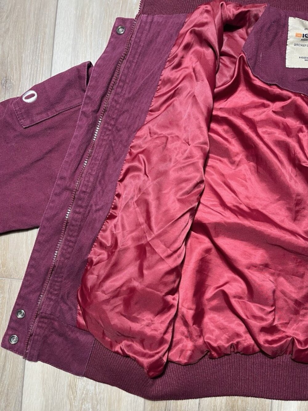 Big Boy North Carolina Central University Red Bomber Jacket - Size Small - Picture 13 of 16